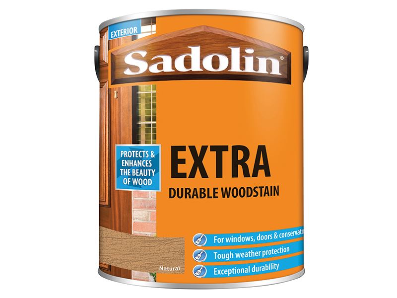 Sadolin Extra Durable Woodstain Natural 5 litre Sadolin - Dynamic Drive