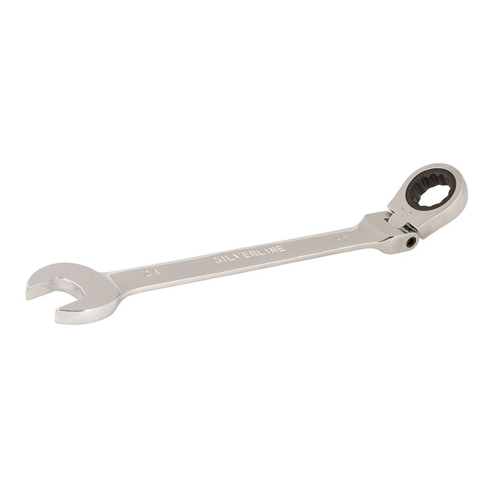 Silverline Flexible Head Ratchet Spanner 24mm 228556 Silverline - Dynamic Drive