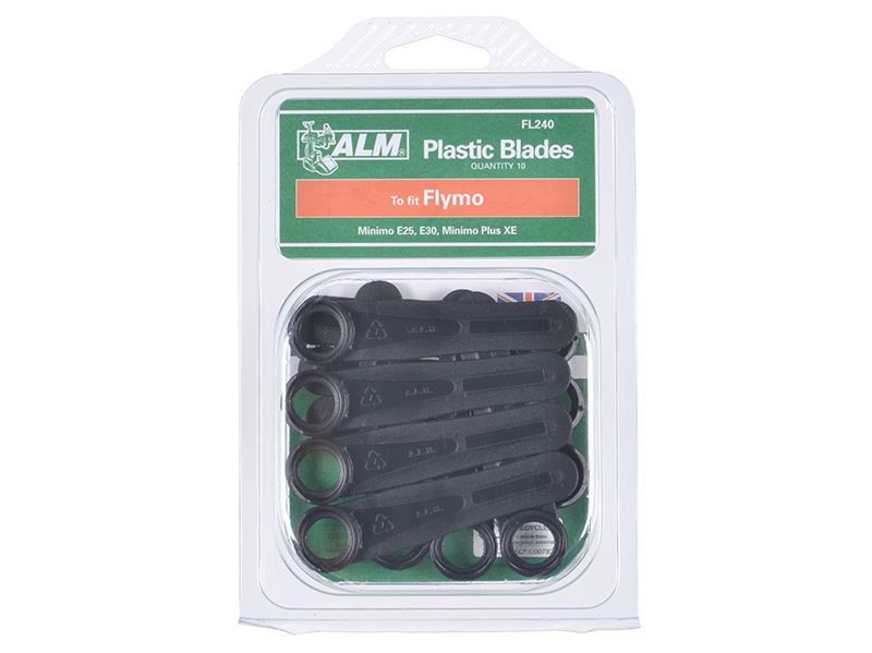 Alm Manufacturing FL240 Plastic Blades Large Hole to Suit Flymo ALM Manufacturing - Dynamic Drive