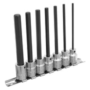 Sealey Hex Socket Bit Set 7pc 3/8"Sq Drive 110mm Metric AK62254 Sealey - Dynamic Drive