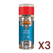 3x Hycote Aerosol Paint for Ford Sunburst Red 150ml Hycote - Dynamic Drive