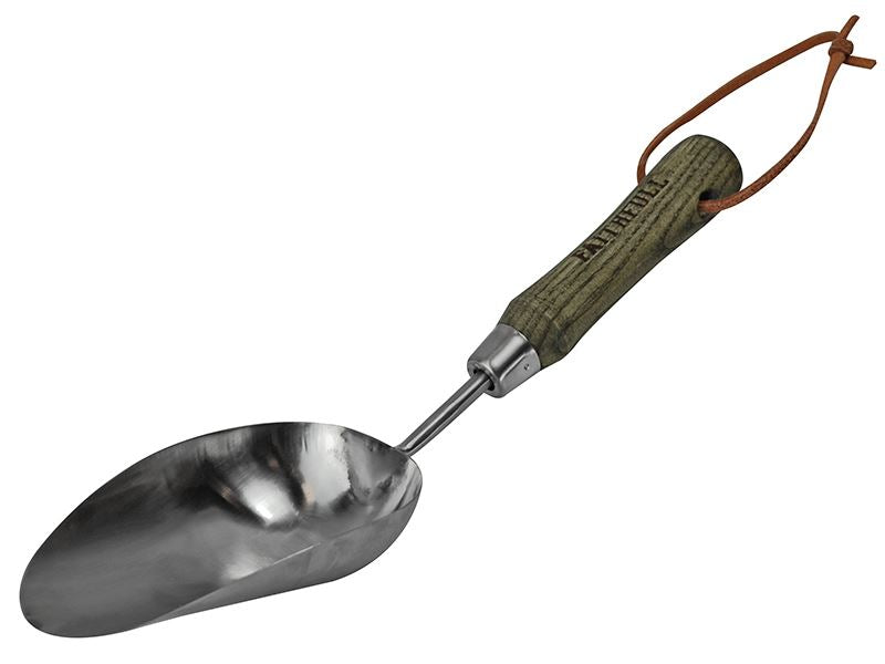 Faithfull Prestige Stainless Steel Hand Scoop Ash Handle Faithfull - Dynamic Drive