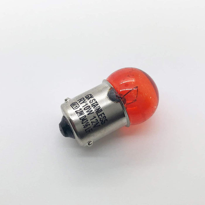 x2 589 RY10W Amber 12v 10w BAU15S 245FY Bayonet Motorcycle Motorbike Car Bulb Autoinparts - Dynamic Drive
