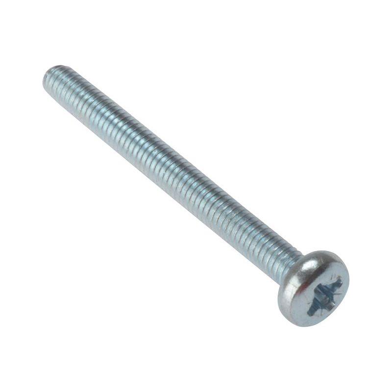 Forgefix Machine Screw Pozi Compatible Pan Head ZP M4 x 40mm Bag 25 ForgeFix - Dynamic Drive