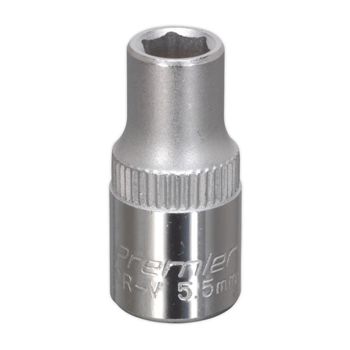 Sealey WallDrive Socket 5.5mm 1/4"Sq Drive S14055 Sealey - Dynamic Drive