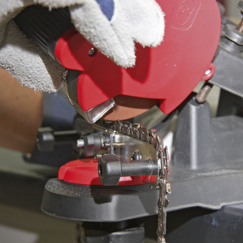 Sealey Chainsaw Blade Sharpener Quick Locating 85W SMS2002C Sealey - Dynamic Drive
