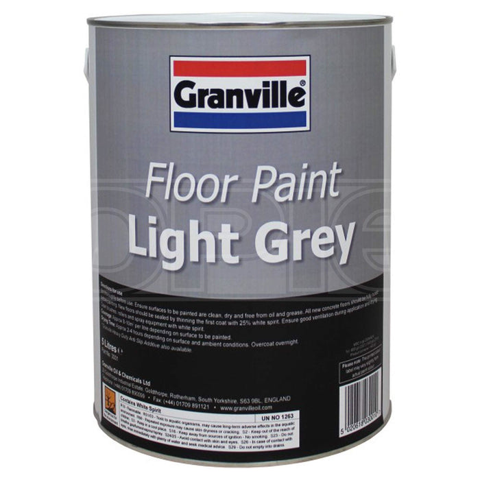 Granville Light Grey Floor Paint - 5 litre Granville - Dynamic Drive