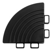 Sealey Polypropylene Floor Tile Corners 60 x 60mm Black Pack of 4 FT3CB Sealey - Dynamic Drive