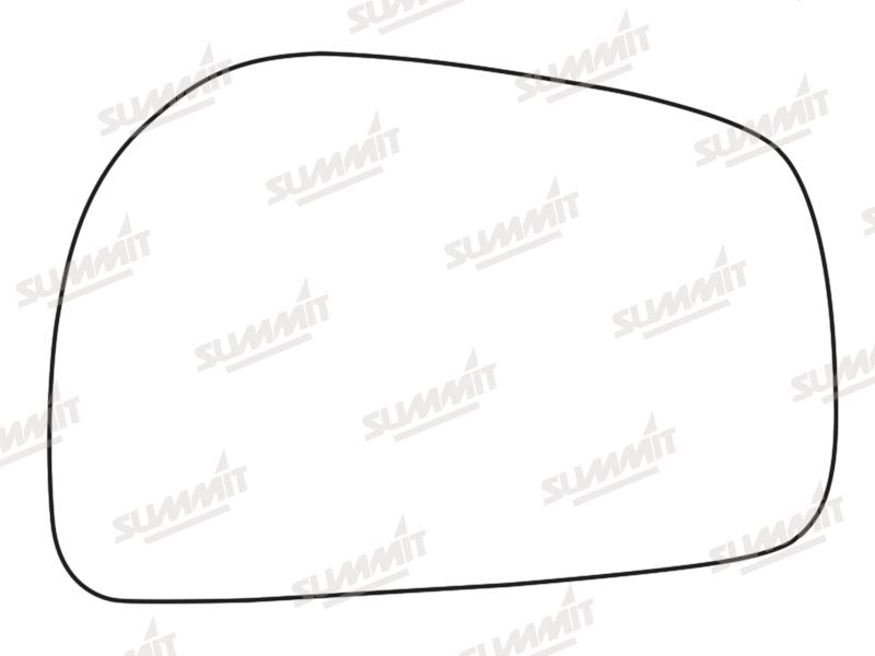Summit Stick-On Standard Mirror Glass fits Daewoo Musso LHS Summit - Dynamic Drive
