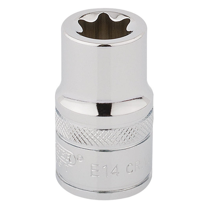 Draper TX-STAR Socket, 1/2" Sq. Dr., E14 34285 Draper - Dynamic Drive