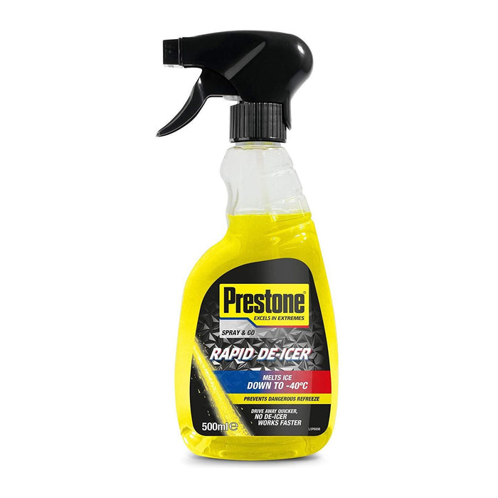Prestone Rapid De-Icer Trigger Melts Ice Down to -40°C 500ml Deicer Prestone - Dynamic Drive