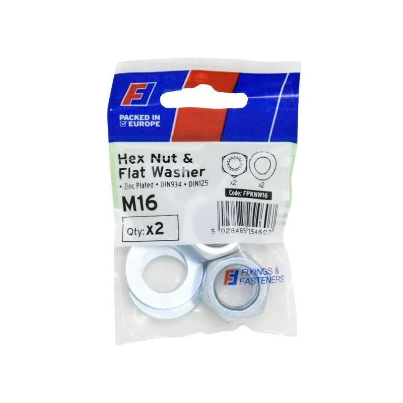 Forgefix Nut & Washer M16 ForgePack 2 ForgeFix - Dynamic Drive