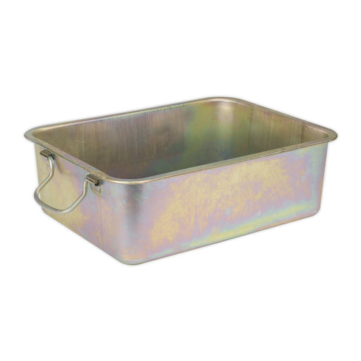 Sealey Metal Drain Pan 16L DRPM3 Sealey - Dynamic Drive