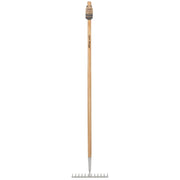 Draper Heritage Stainless Steel Garden Rake with Ash Handle 99015 Draper - Dynamic Drive