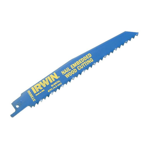 Irwin® 956R Sabre Saw Blade Nail Embedded Wood Cutting 225mm Pack of 5 IRWIN® - Dynamic Drive