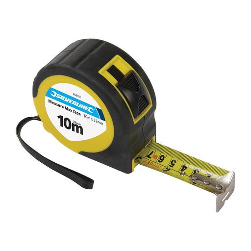 Silverline Measure Max Tape 10m / 33ft x 32mm Silverline - Dynamic Drive