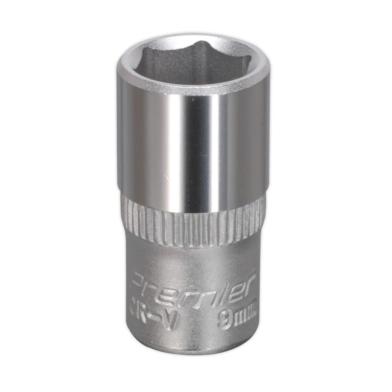 Sealey WallDrive Socket 9mm 1/4"Sq Drive S1409 Sealey - Dynamic Drive