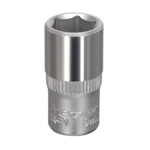 Sealey WallDrive Socket 9mm 1/4"Sq Drive S1409 Sealey - Dynamic Drive
