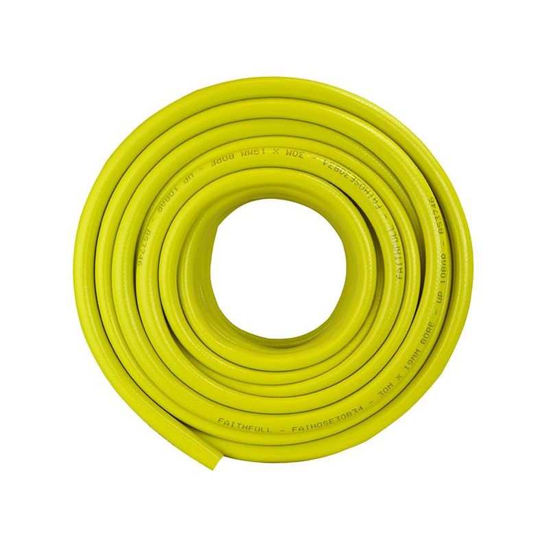Faithfull Heavy-Duty Reinforced Builder's Hose 30m 19mm (3/4in) Diameter Faithfull - Dynamic Drive