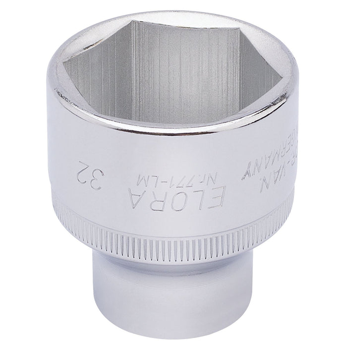 Draper Elora Hexagon Socket, 1/2" Sq. Dr., 32mm 15321 Draper - Dynamic Drive