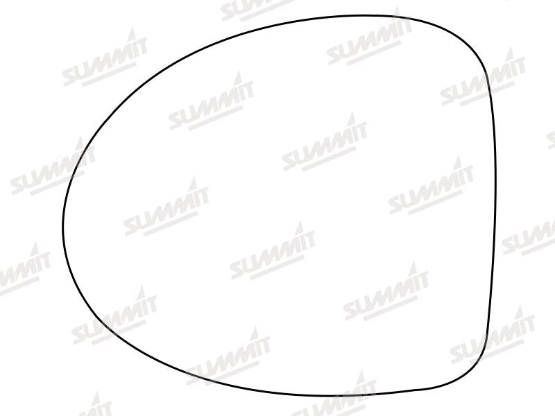 Summit Heated Base Plate With Standard Mirror Glass fits Renault Twingo 07 to 14 LHS Summit - Dynamic Drive