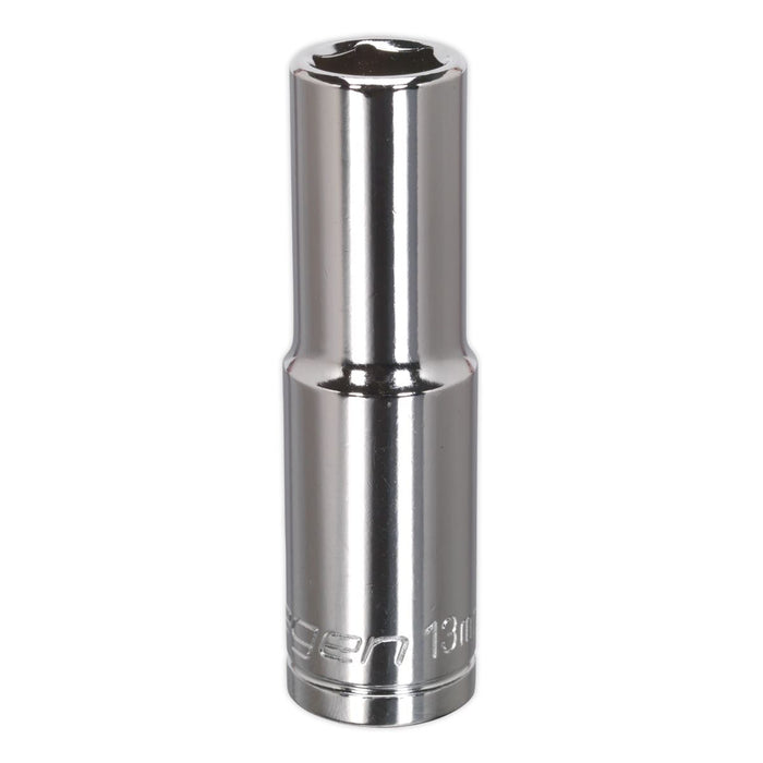 Sealey WallDrive Socket 13mm Deep 1/2"Sq Drive S0669 Sealey - Dynamic Drive