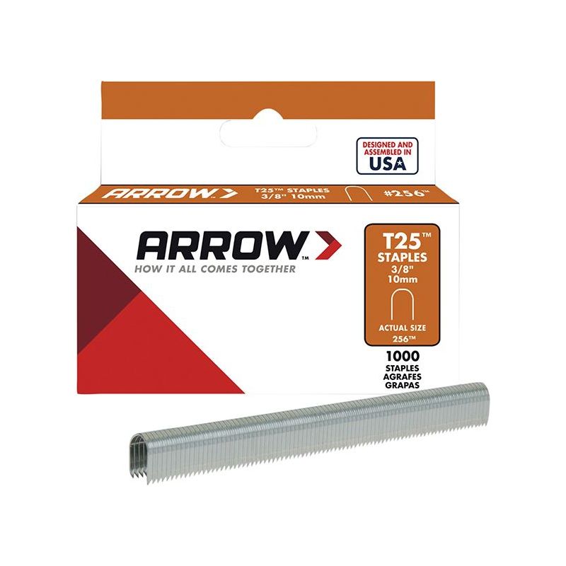 Arrow T25 Staples 10mm (3/8in) (Box 1000) Arrow - Dynamic Drive