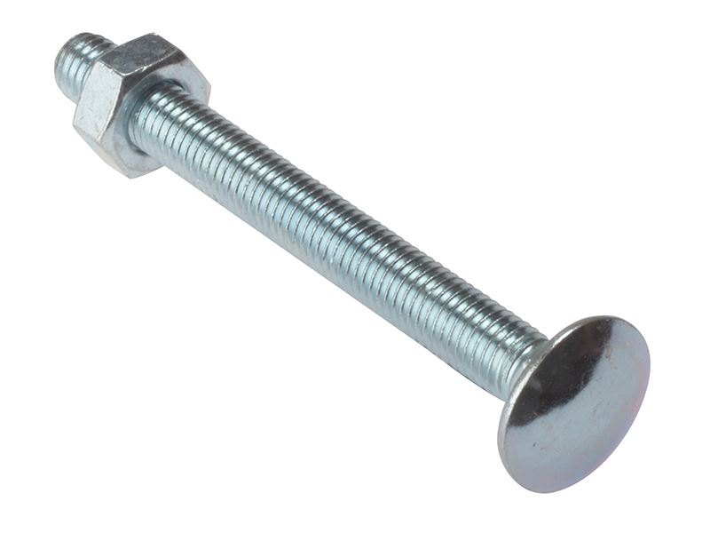Forgefix Carriage Bolt & Nut ZP M12 x 130mm Bag 5 ForgeFix - Dynamic Drive
