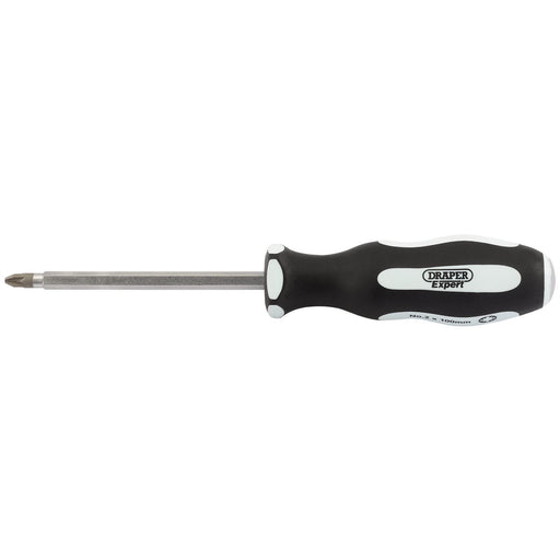 Draper 'Pound Thru' PZ TYPE Soft Grip Screwdriver, No.2 x 100mm 35230 Draper - Dynamic Drive