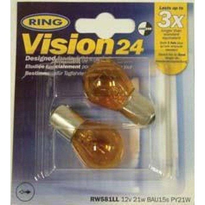 Ring Automotive RW581LL 12V 21W Osp Bau15S Indicator (Amber) (Long Life) Ring - Dynamic Drive