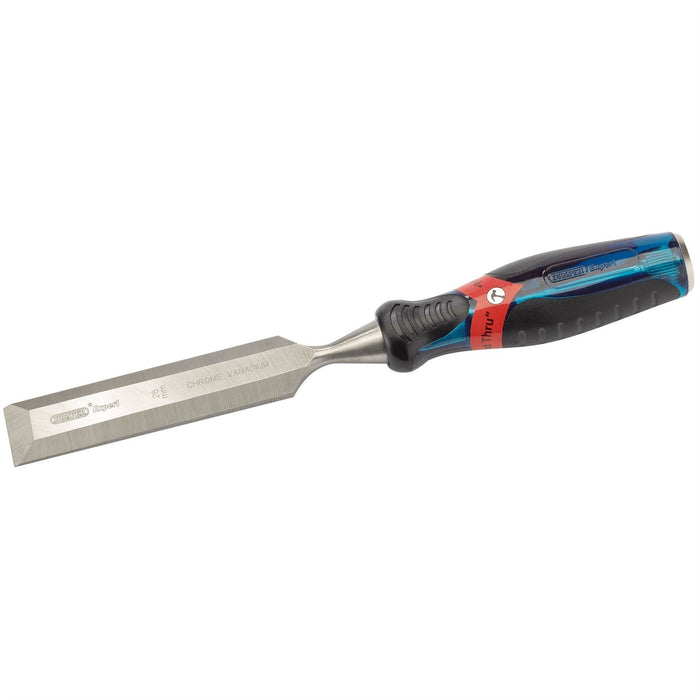 Draper Soft Grip Pound Thru Bevel Edge Wood Chisel, 28 x 140mm 24409 Draper - Dynamic Drive