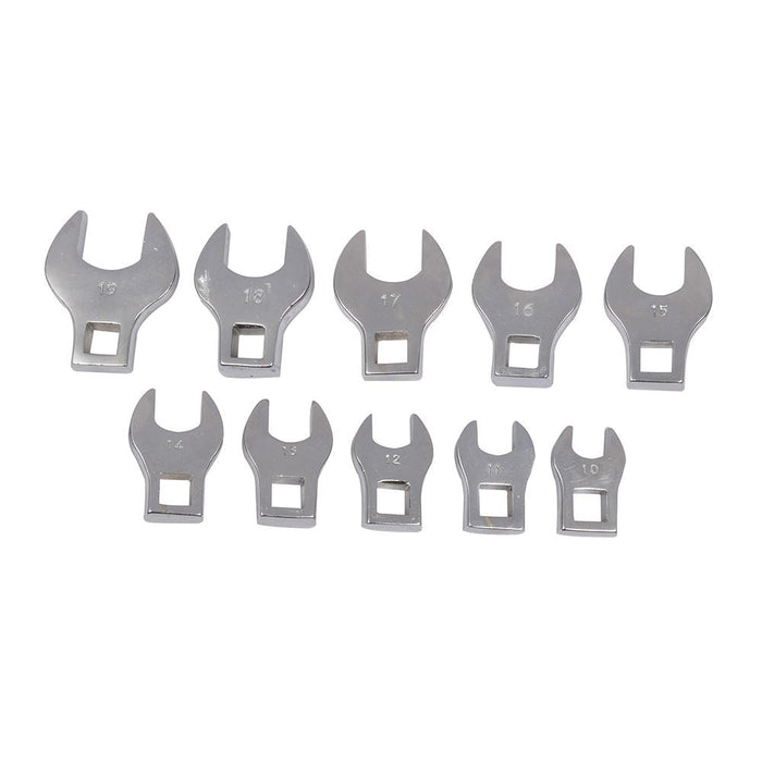 Silverline Crows Foot Spanner Set 10pce 10 - 19mm Silverline - Dynamic Drive
