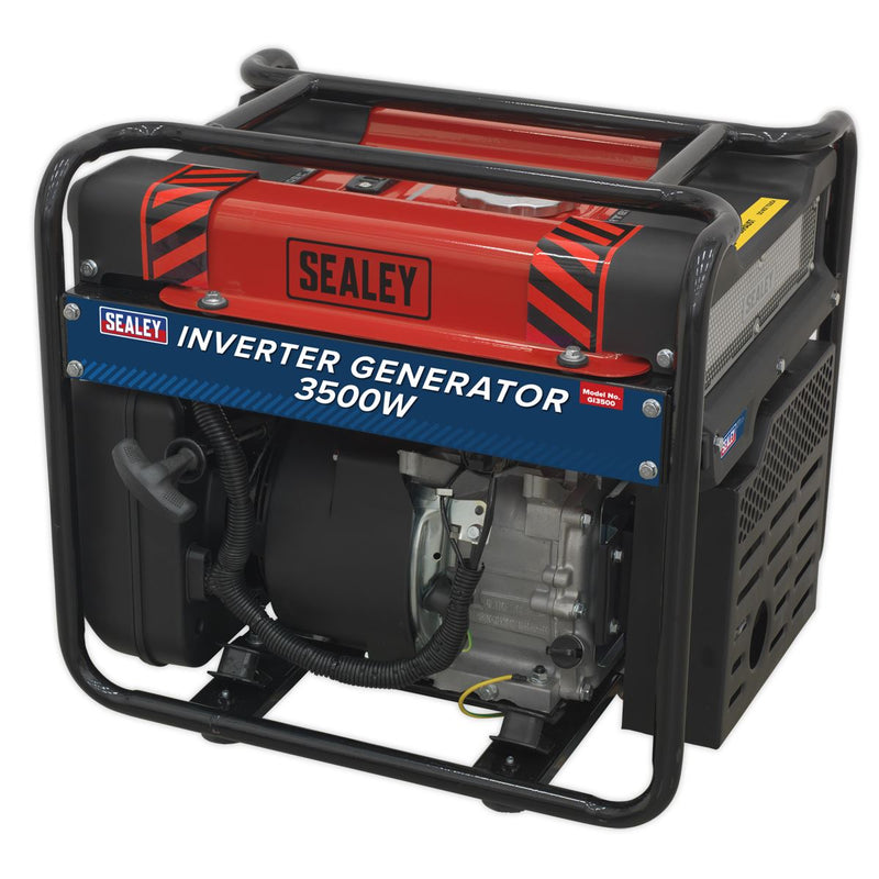 Sealey Inverter Generator 3500W 230V 4-Stroke Engine GI3500 Sealey - Dynamic Drive