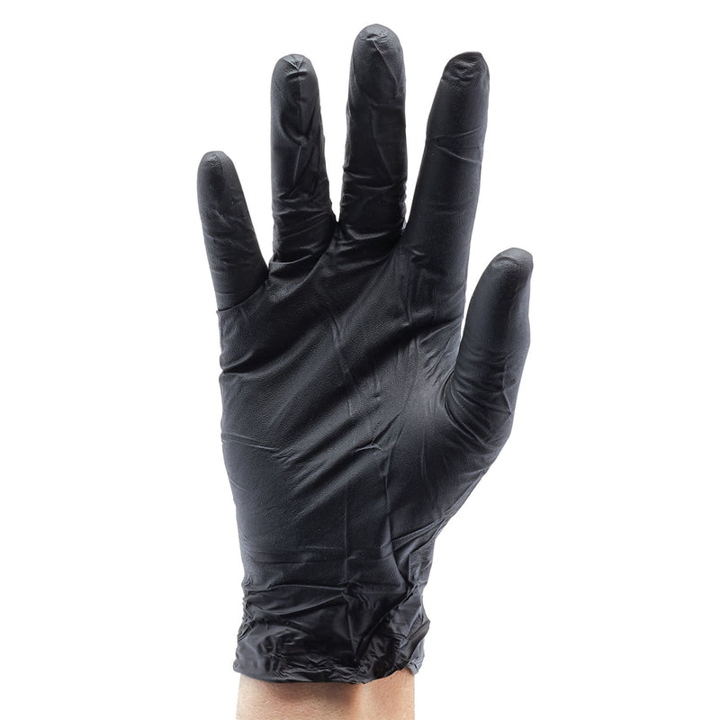 Draper Nitrile Gloves, Large, Black (Pack of 100) 31035 Draper - Dynamic Drive