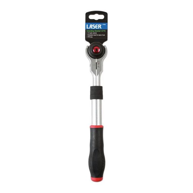 Laser Extending Swivel Head Ratchet 1/2"D 6720 Laser - Dynamic Drive