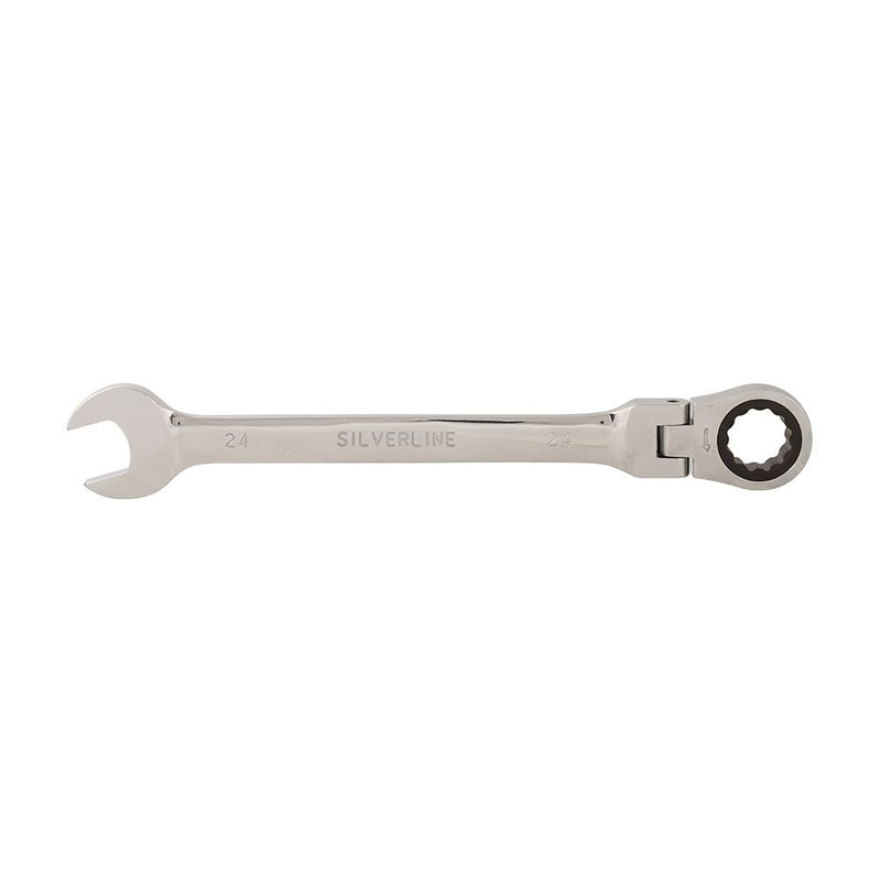 Silverline Flexible Head Ratchet Spanner 24mm Silverline - Dynamic Drive