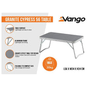 Vango Granite Cypress Camping Table - Low Level Folding Camping Table Vango - Dynamic Drive