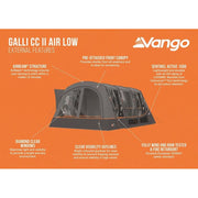 Vango Galli CC II Air Low Drive Away Awning Low Cloud Grey Vango - Dynamic Drive