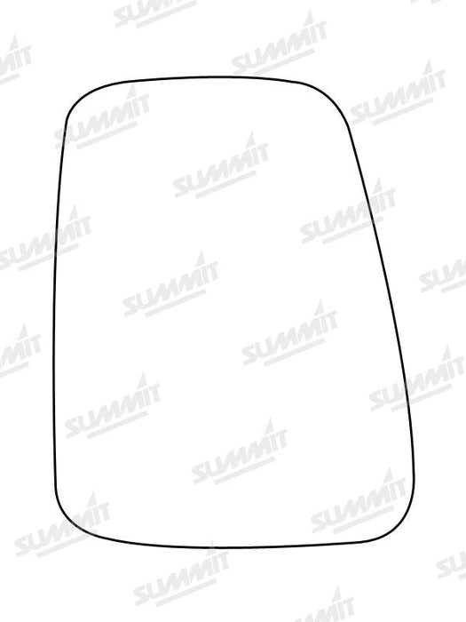 Summit Stick-On Commercial Mirror Glass fits Renault Extra 92 to 00 LHS Summit - Dynamic Drive
