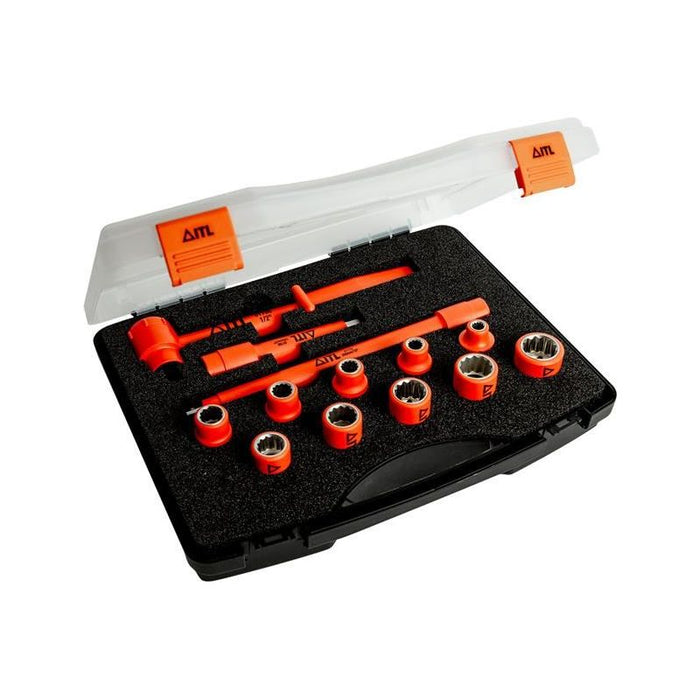 Itl Insulated Insulated 3/8in Drive Socket Set, 13 Piece ITL Insulated - Dynamic Drive
