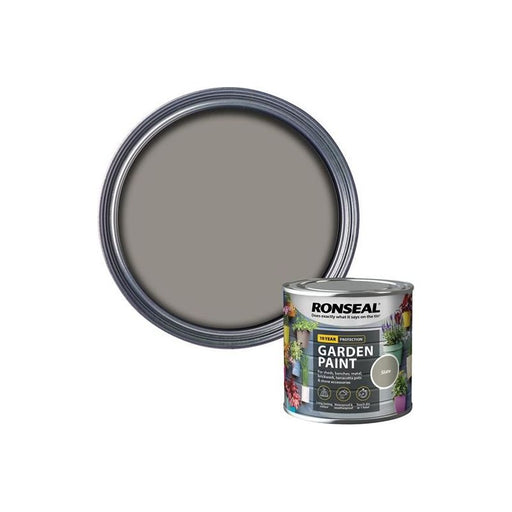 Ronseal Garden Paint Slate 250ml Ronseal - Dynamic Drive