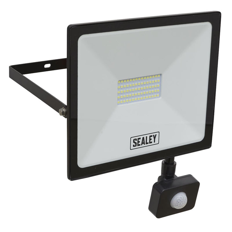 Sealey Extra Slim Floodlight with PIR Sensor 50W SMD LED LED113PIR Sealey - Dynamic Drive
