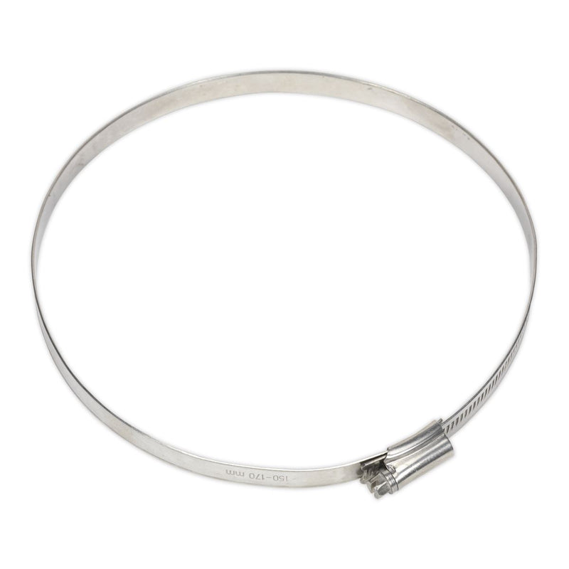Sealey Hose Clip Stainless Steel 150-170mm Pack of 5 SHCSS7 Sealey  - Dynamic Drive