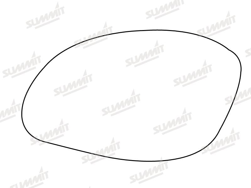 Summit Non-Heated Base Plate With Standard Mirror Glass fits Vauxhall Vectra 99 to 02 LHS Summit - Dynamic Drive