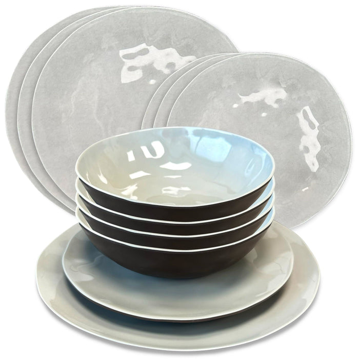 MDS1203 Liberty Capri 12 Piece Melamine Dinner Set LL1382 Liberty Leisure UK - Dynamic Drive