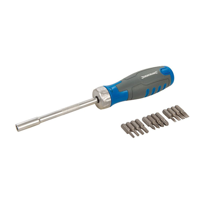 Silverline 12-in-1 Multi-Bit Ratchet Screwdriver 12-in-1 930569 Silverline - Dynamic Drive