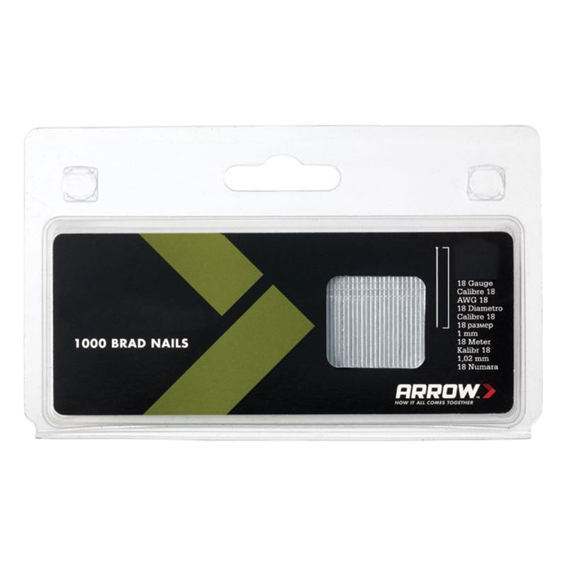 Arrow BN1824 Brad Nails 38mm 18g (Pack 1000) Arrow - Dynamic Drive