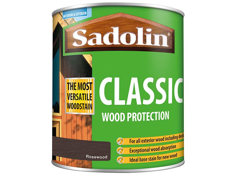Sadolin Classic Wood Protection Rosewood 1 litre Sadolin - Dynamic Drive
