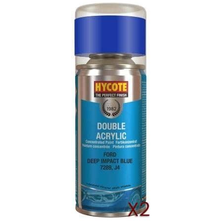 2x Hycote Aerosol Paint for FORD Deep Impact Blue 150ml Hycote - Dynamic Drive