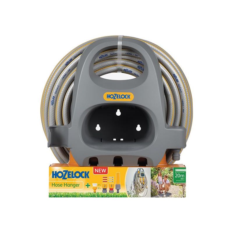 Hozelock 2364 Hose Hanger with 20m Hose & Fittings Hozelock - Dynamic Drive